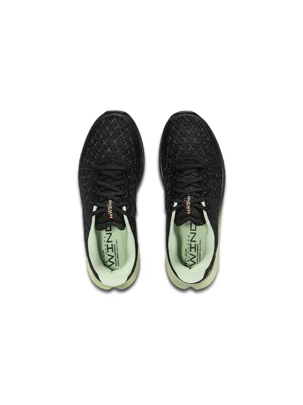 Кроссовки flow velociti wind 2 'black' Under Armour — изображение 4 из 4, черный/зеленый