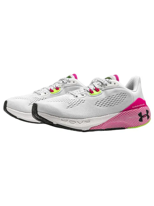 Кроссовки hovr machina 3 cn 'white pink' Under Armour — изображение 3 из 4, белый/розовый