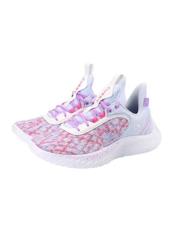 Кроссовки curry flow 9 'for the w' Under Armour — изображение 3 из 4, синий/фиолетовый/розовый