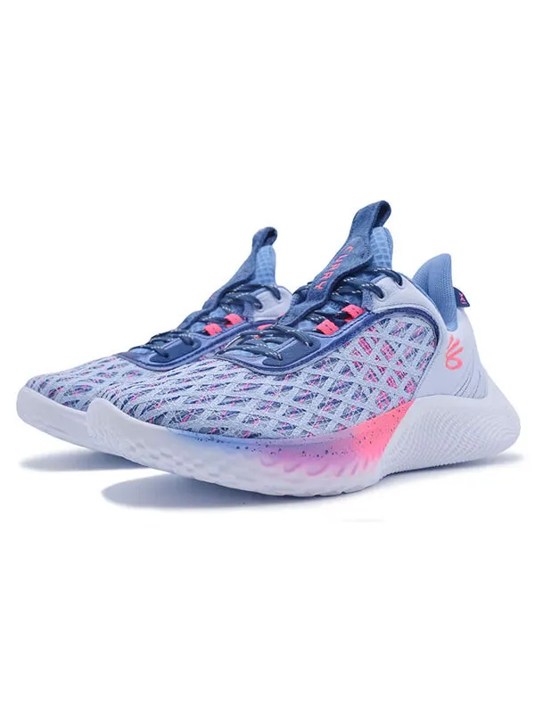 Кроссовки curry flow 9 'wrap the game day' Under Armour — изображение 3 из 4, синий/белый/розовый