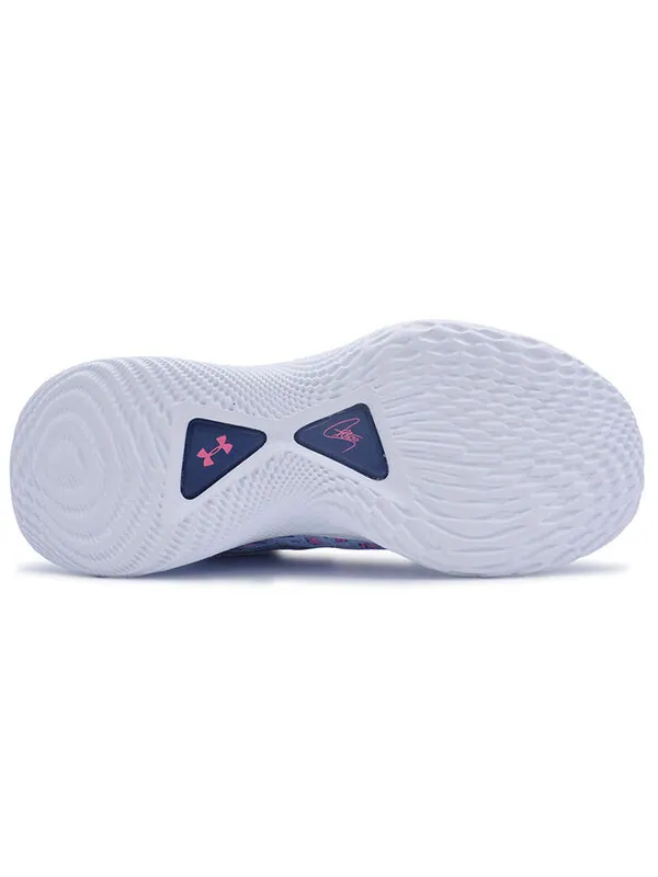 Кроссовки curry flow 9 'wrap the game day' Under Armour — изображение 4 из 4, синий/белый/розовый