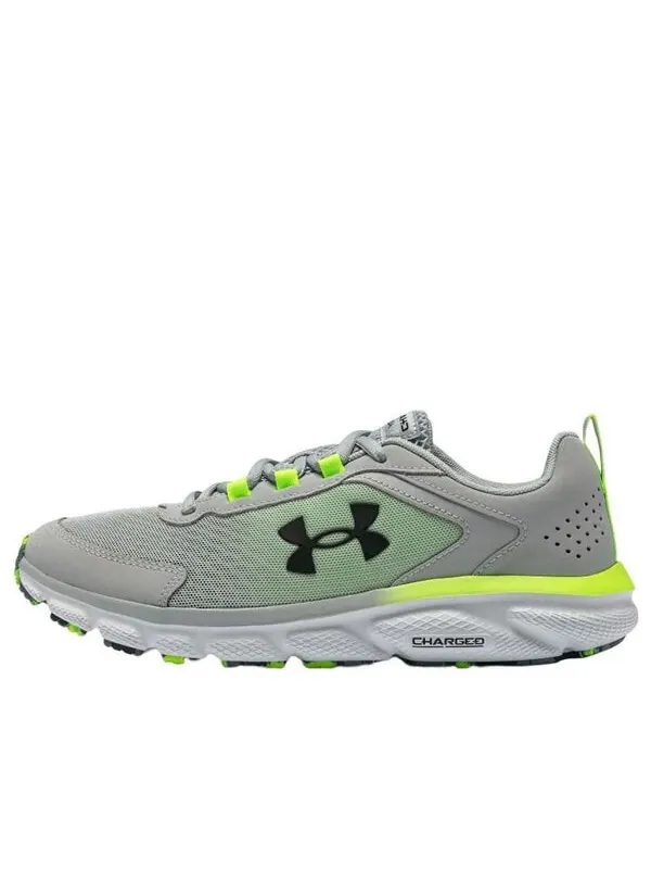 Кроссовки charged assert 9 mbl cn 'grey' Under Armour — изображение 1 из 4, серый/зеленый