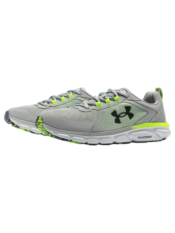 Кроссовки charged assert 9 mbl cn 'grey' Under Armour — изображение 3 из 4, серый/зеленый