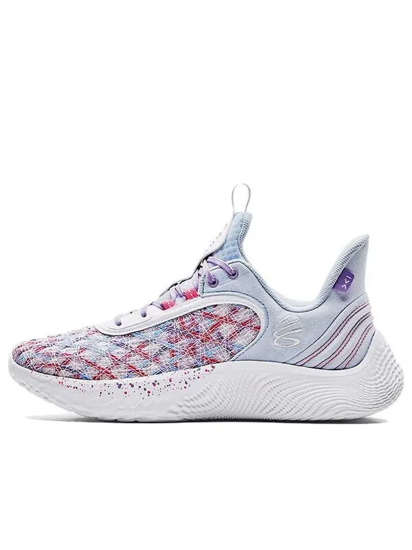 Кроссовки curry flow 9 'for the w' Under Armour — изображение 1 из 4, синий//белый
