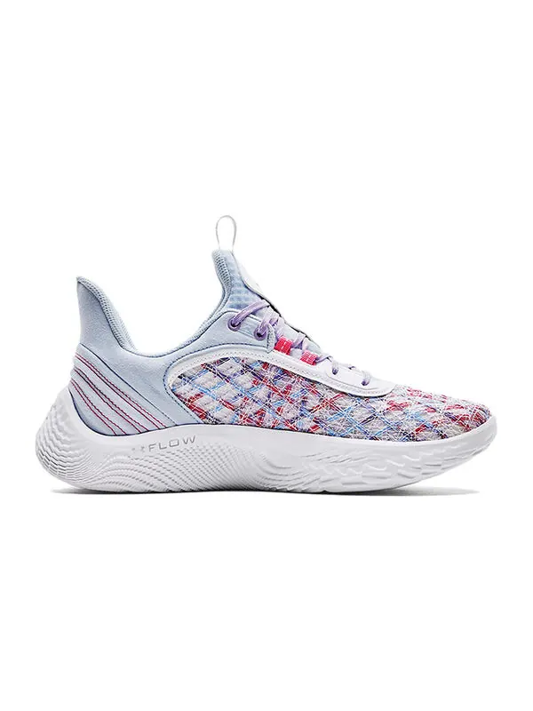 Кроссовки curry flow 9 'for the w' Under Armour — изображение 2 из 4, синий//белый