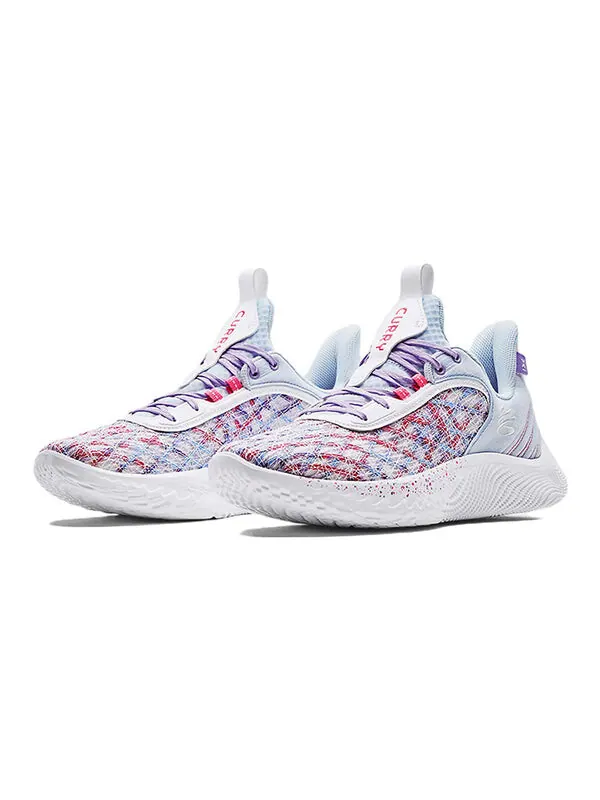 Кроссовки curry flow 9 'for the w' Under Armour — изображение 3 из 4, синий//белый