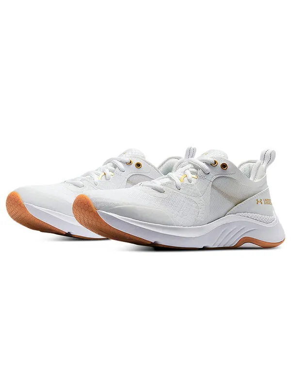 Кроссовки hovr omnia metallic 'white metallic gold luster' Under Armour — изображение 3 из 4