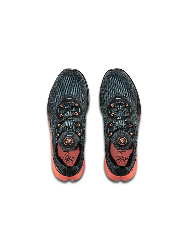 Кроссовки curry flow go 'black fresco blue' Under Armour — изображение 4 из 4, черный/оранжевый/белый