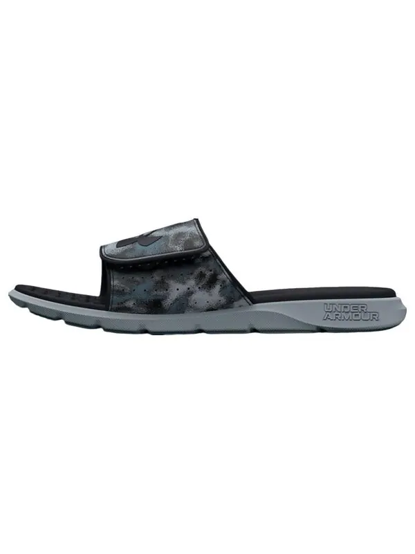 Тапочки ignite 7 graphic strap slide 'harbor blue camo' Under Armour — изображение 2 из 3, синий