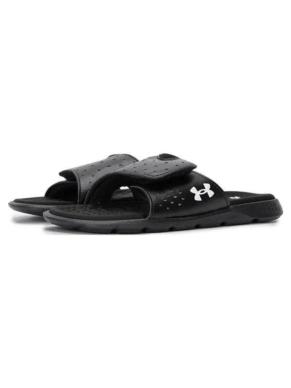 Тапочки ignite 7 slide 'black white' Under Armour — изображение 4 из 4, черный