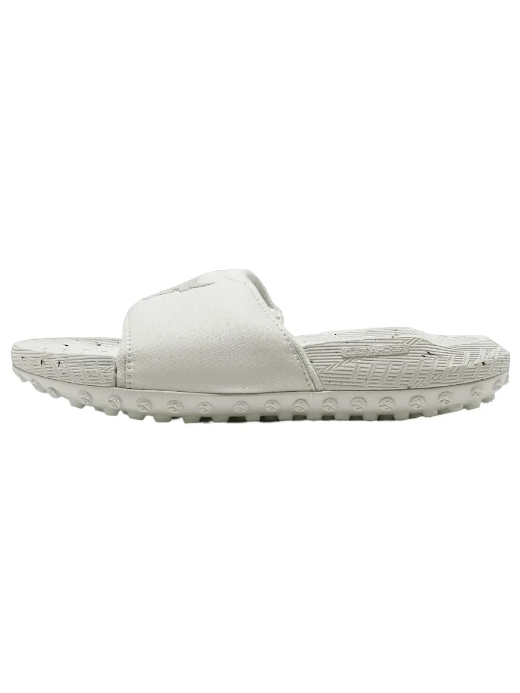 Слипоны Under Armour Project Rock 3 Slide 'White Halo Grey' 3026034-100 — изображение 2 из 6, белый серый
