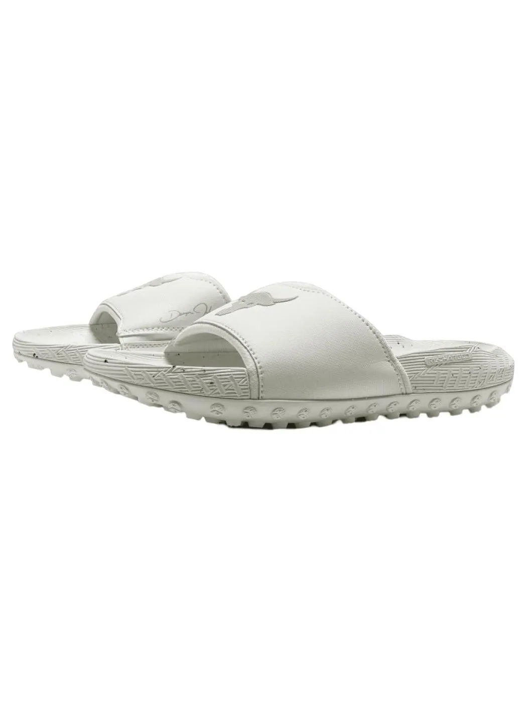 Слипоны Under Armour Project Rock 3 Slide 'White Halo Grey' 3026034-100 — изображение 4 из 6, белый серый