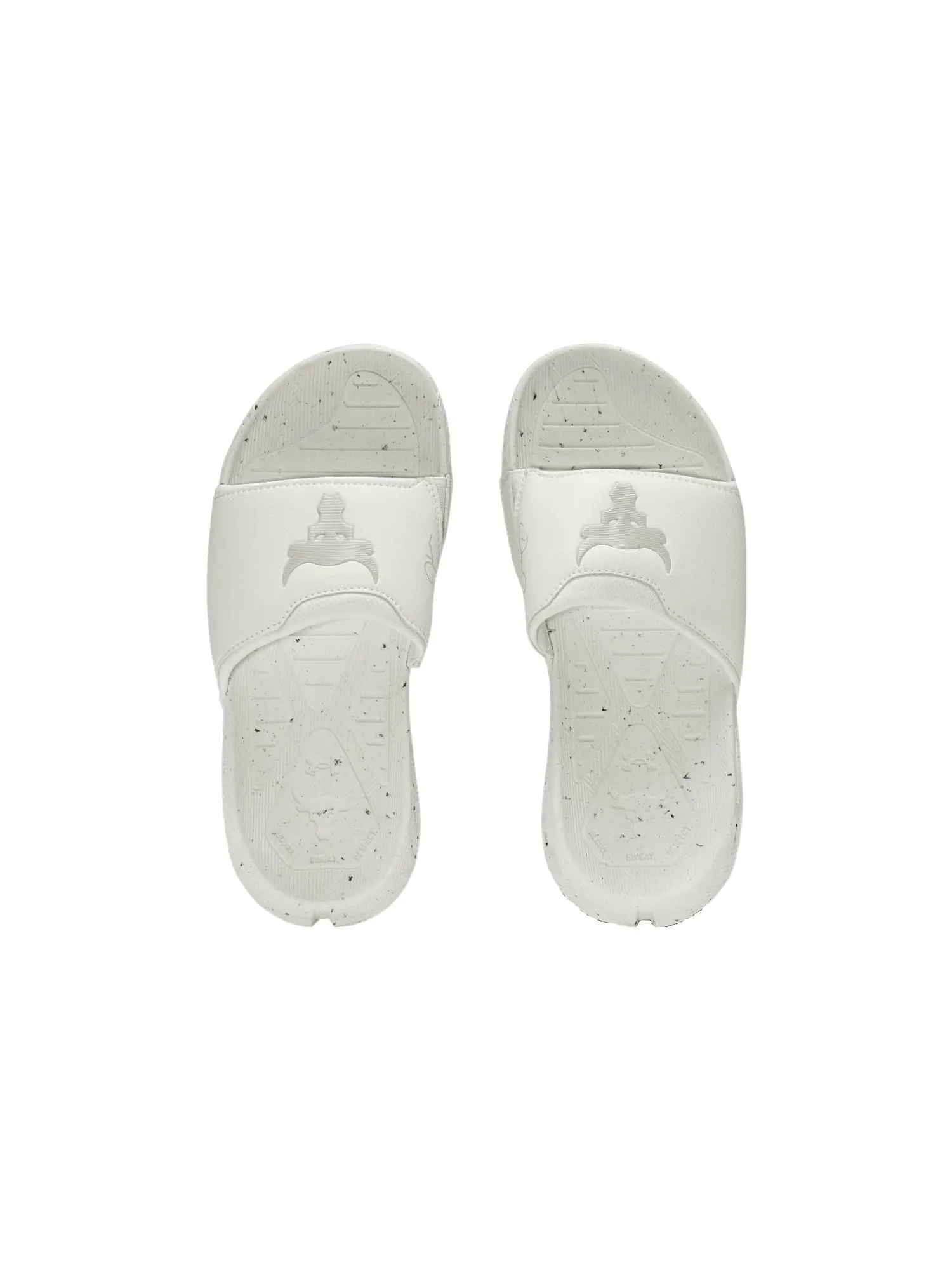 Слипоны Under Armour Project Rock 3 Slide 'White Halo Grey' 3026034-100 — изображение 5 из 6, белый серый