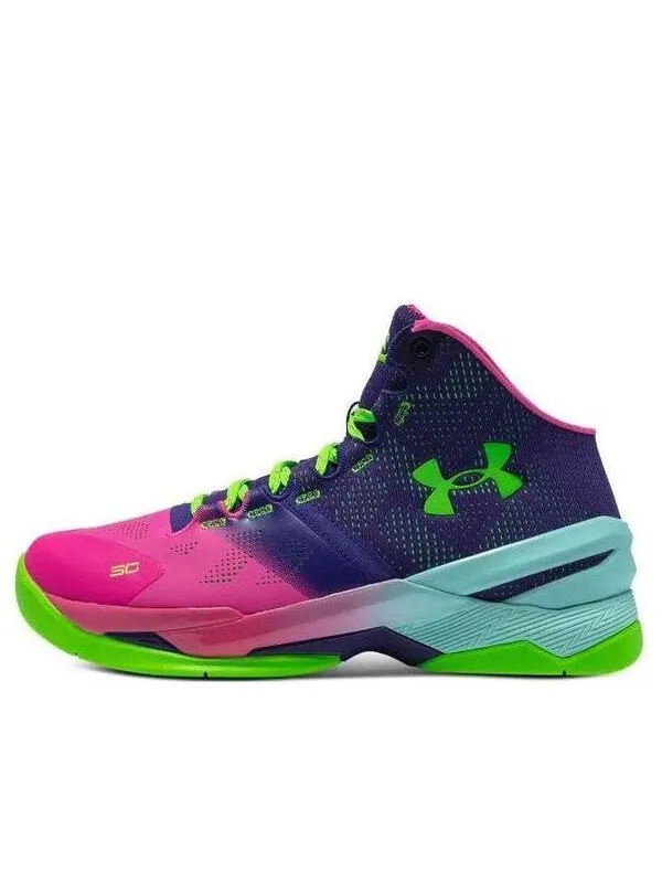 Кроссовки curry 2 retro 'northern lights' 2022 Under Armour — изображение 1 из 4, розовый/фиолетовый/синий
