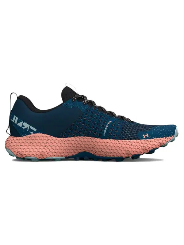 Кроссовки hovr ridge trek 'petrol blue lunar coral' Under Armour — изображение 2 из 4, синий/оранжевый