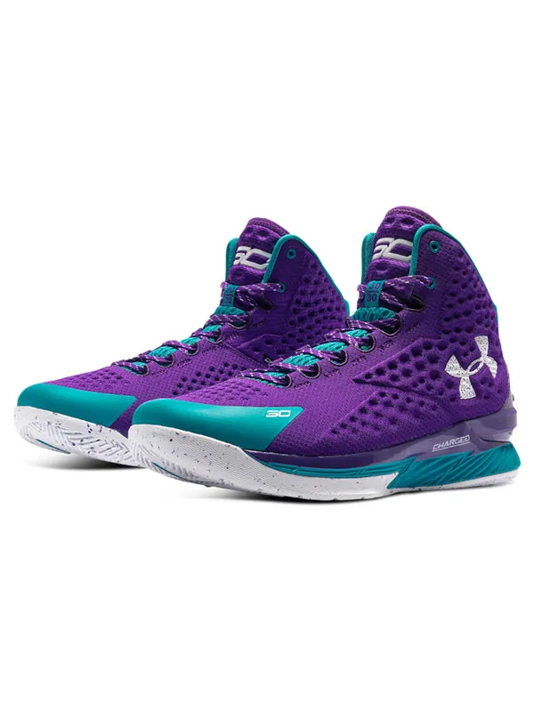 Кроссовки curry 1 retro 'father to son' 2022 Under Armour — изображение 3 из 4, фиолетовый//белый