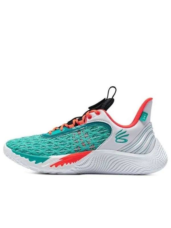Кроссовки curry flow 9 'white neptune' Under Armour — изображение 1 из 4, белый