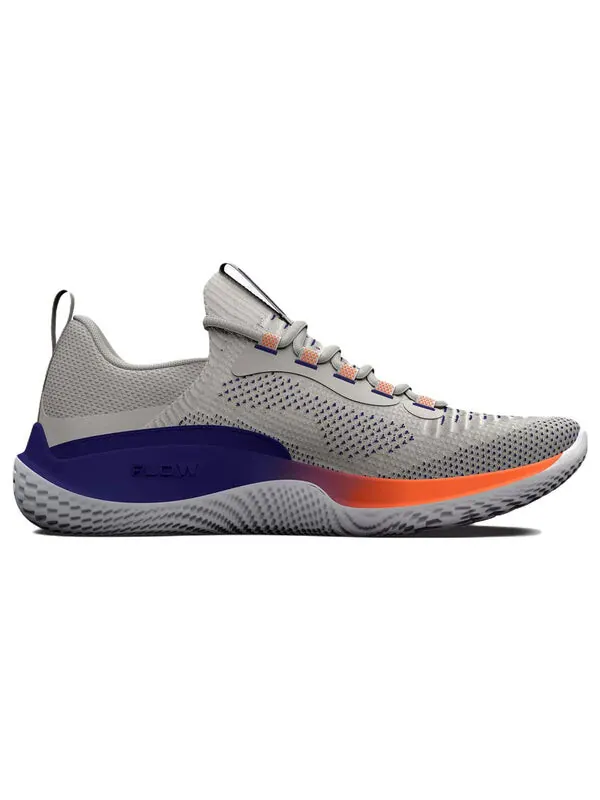 Кроссовки flow dynamic 'grey blue orange' Under Armour — изображение 2 из 4, серый/синий