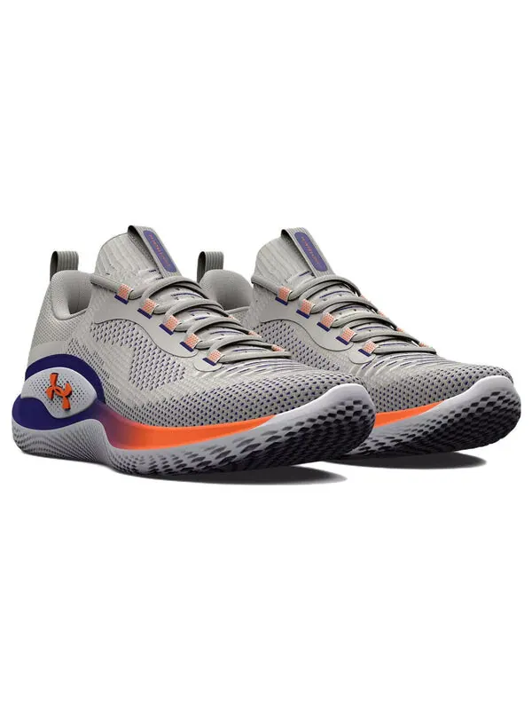 Кроссовки flow dynamic 'grey blue orange' Under Armour — изображение 3 из 4, серый/синий