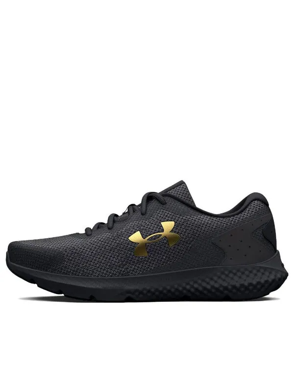Кроссовки charged rogue 3 'black metallic gold' Under Armour — изображение 1 из 4, черный/золотистый