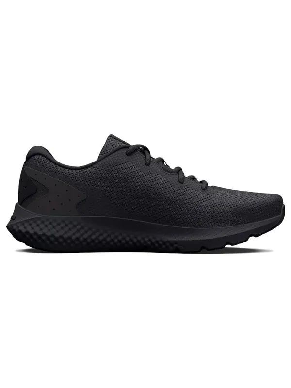 Кроссовки charged rogue 3 'black metallic gold' Under Armour — изображение 2 из 4, черный/золотистый
