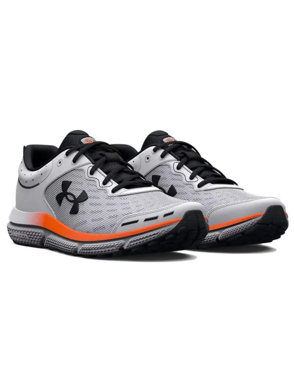 Кроссовки charged assert 10 'white black orange' Under Armour — изображение 3 из 4, белый/черный