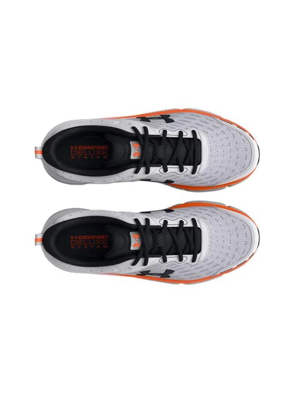 Кроссовки charged assert 10 'white black orange' Under Armour — изображение 4 из 4, белый/черный