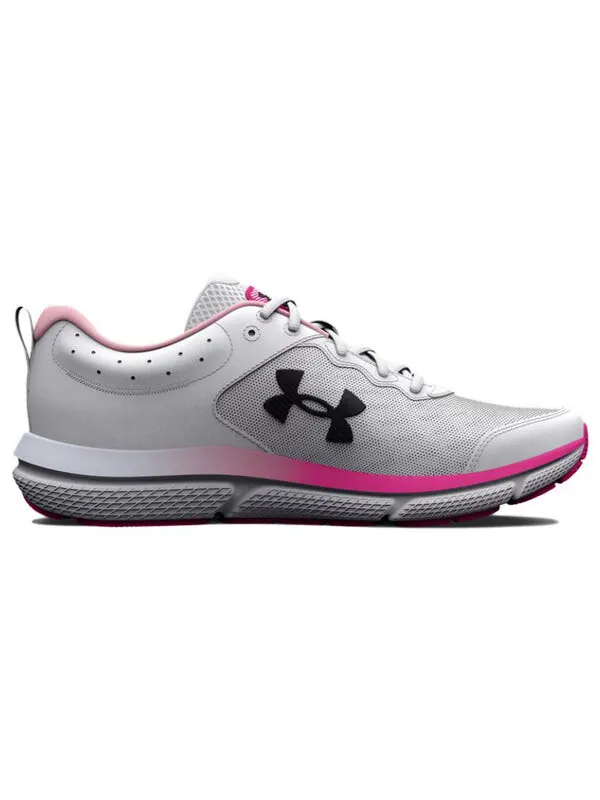 Кроссовки charged assert 10 'white rebel pink' Under Armour — изображение 2 из 4, белый/розовый/черный