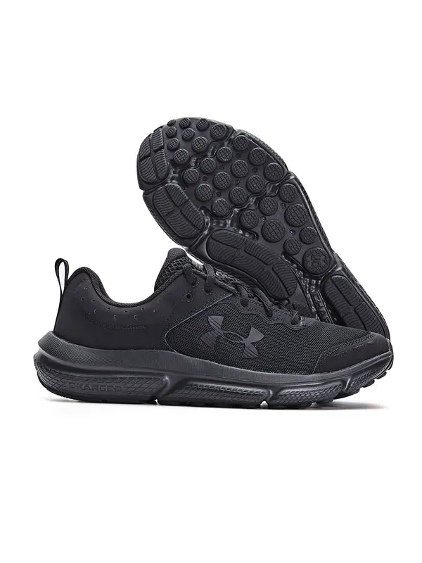 Кроссовки assert 10 ac 'triple black' Under Armour — изображение 3 из 4, черный
