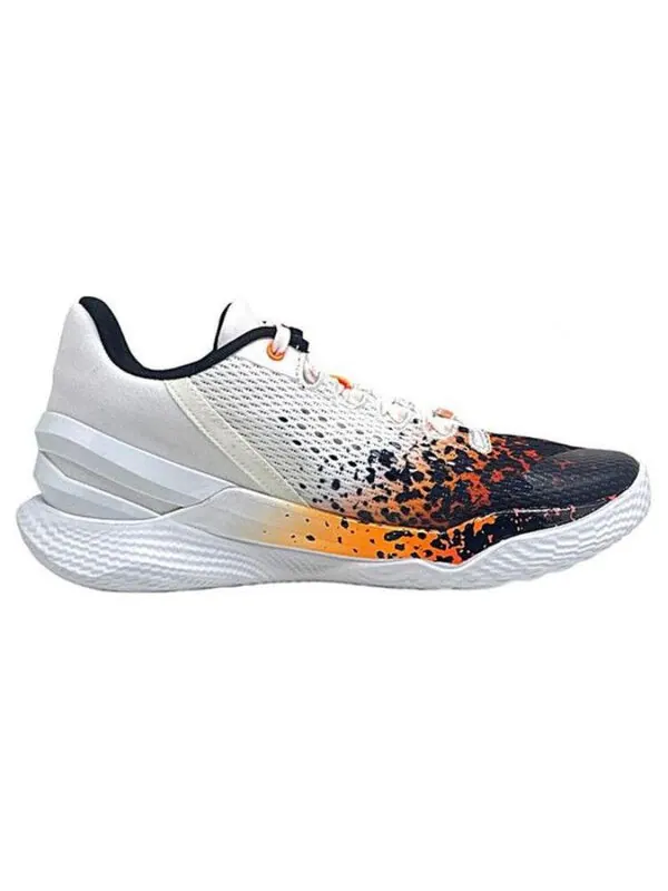 Кроссовки curry 2 low flotro 'chef curry' Under Armour — изображение 2 из 4, белый/черный/оранжевый