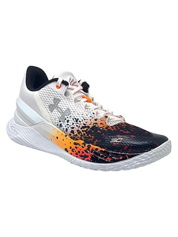 Кроссовки curry 2 low flotro 'chef curry' Under Armour — изображение 3 из 4, белый/черный/оранжевый