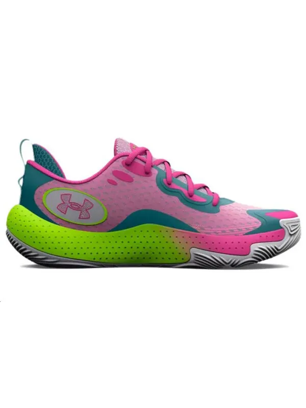 Кроссовки spawn 5 'white lime pink' Under Armour — изображение 2 из 4, серый/розовый