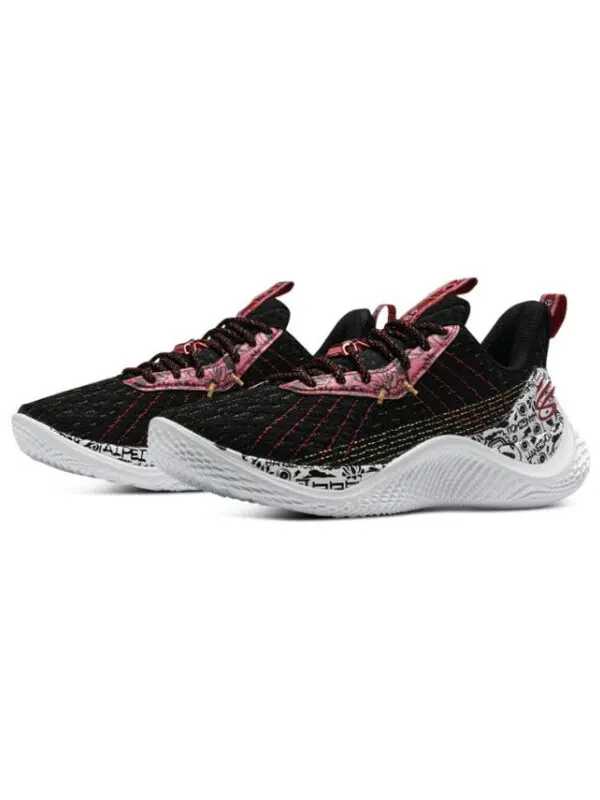 Кроссовки curry flow 10 'black red' Under Armour — изображение 2 из 4, черный/красный