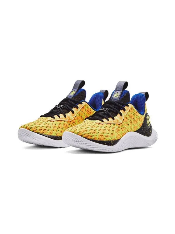 Кроссовки curry brand curry flow 10 'double bang' Under Armour — изображение 3 из 4, золотистый/черный