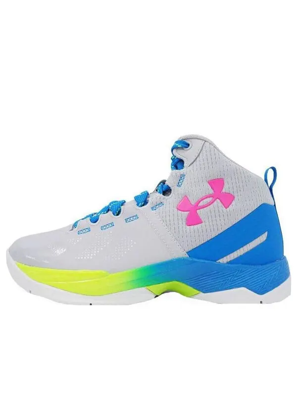 Кроссовки curry 2 splash party basketball shoes 'white pink electric blue' Under Armour — изображение 1 из 4