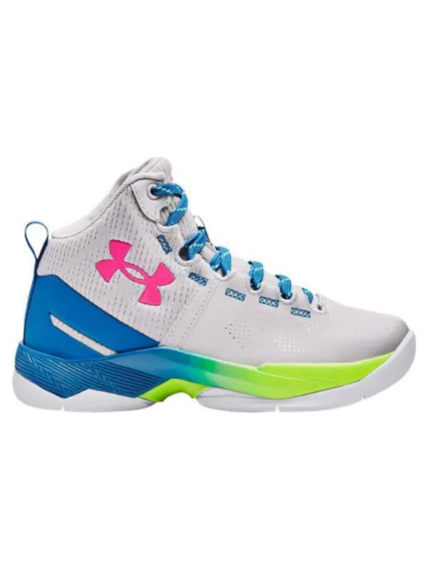 Кроссовки curry 2 splash party basketball shoes 'white pink electric blue' Under Armour — изображение 2 из 4
