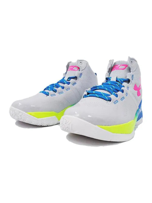 Кроссовки curry 2 splash party basketball shoes 'white pink electric blue' Under Armour — изображение 3 из 4