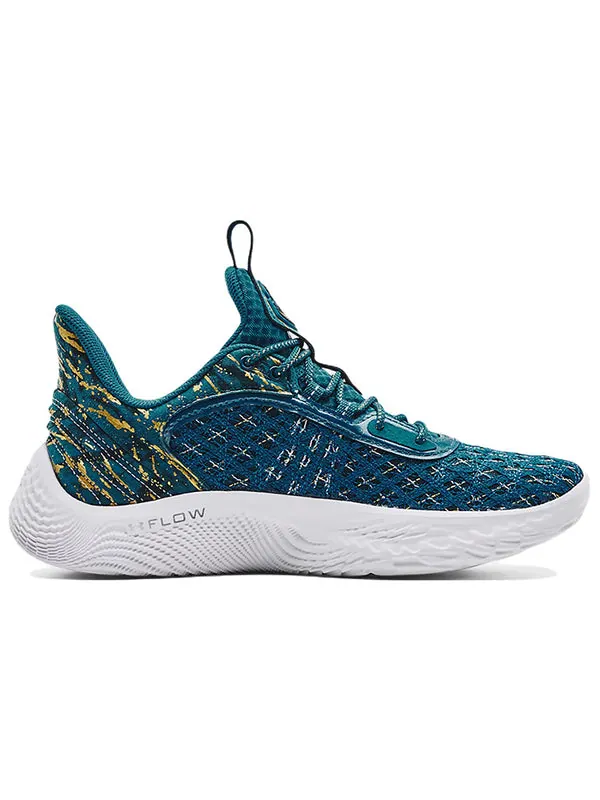 Кроссовки curry flow 9 2974 'blue' Under Armour — изображение 2 из 4, синий/белый/желтый