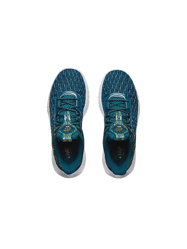 Кроссовки curry flow 9 2974 'blue' Under Armour — изображение 4 из 4, синий/белый/желтый