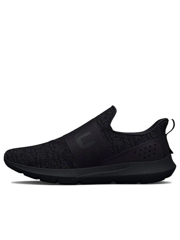Кроссовки surge 3 slip 'triple black' Under Armour — изображение 1 из 4, черный/черный/черный