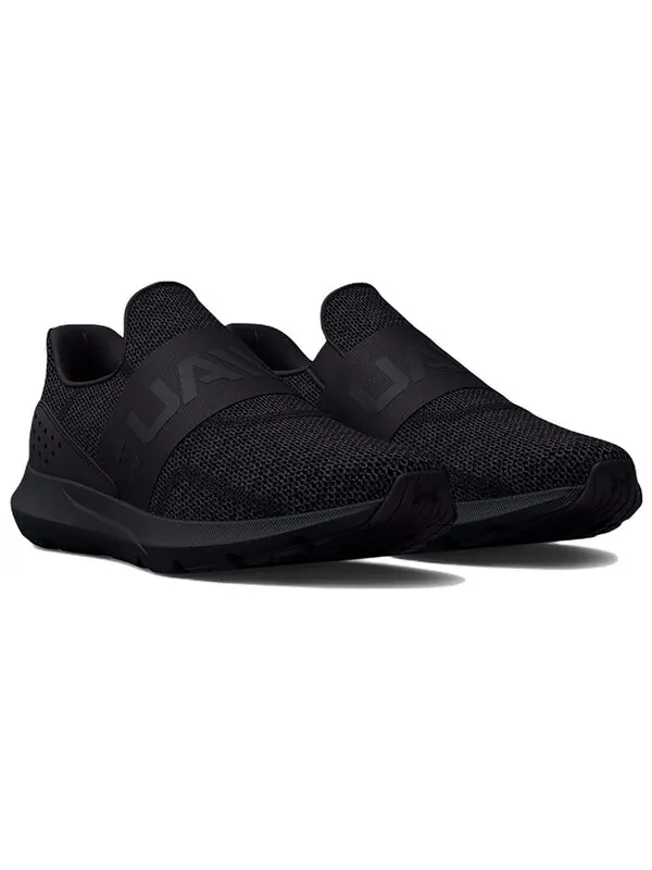 Кроссовки surge 3 slip 'triple black' Under Armour — изображение 3 из 4, черный/черный/черный