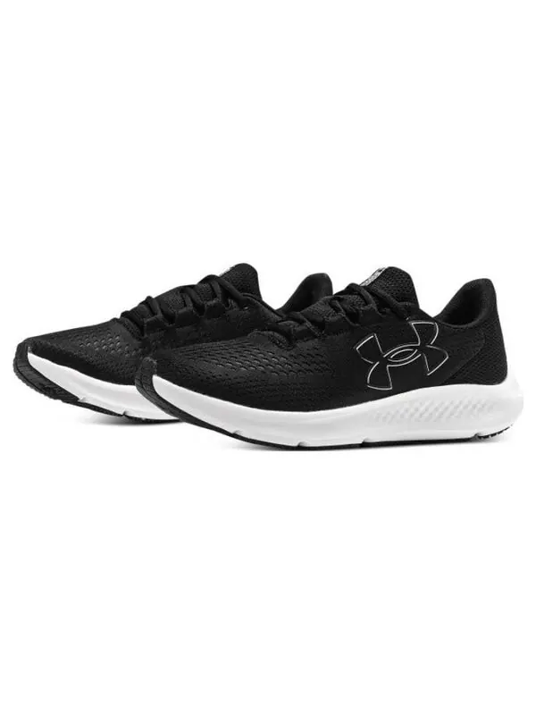 Кроссовки charged pursuit 3 'big logo - black white' Under Armour — изображение 2 из 4, черный/белый