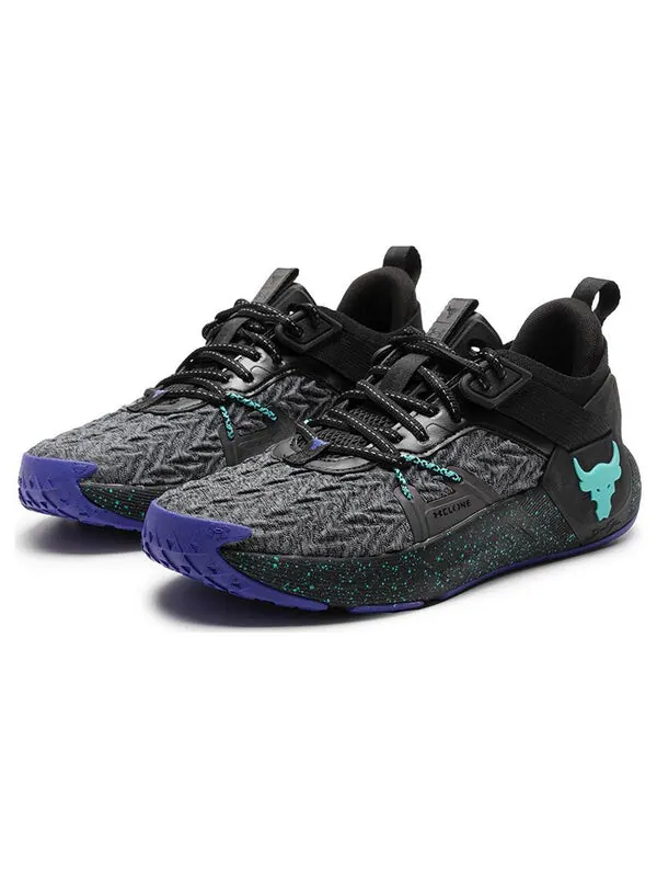 Кроссовки project rock 6 'black neptune' Under Armour — изображение 3 из 4, серый/зеленый