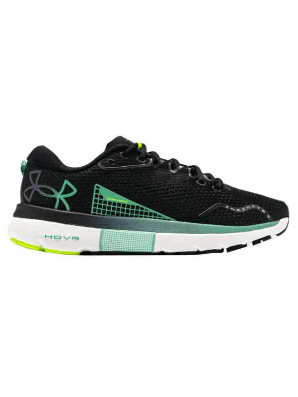 Кроссовки hovr infinite 5 'black' Under Armour — изображение 2 из 4, черный/зеленый/белый