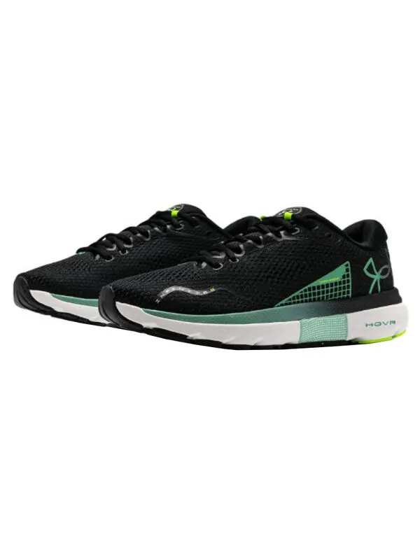 Кроссовки hovr infinite 5 'black' Under Armour — изображение 3 из 4, черный/зеленый/белый