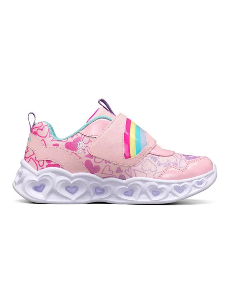 Беговые кроссовки (GS) Skechers Heart Lights — изображение 2 из 5, розовый