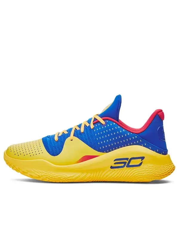 Кроссовки curry brand curry 4 low flotro 'curry jam' Under Armour — изображение 1 из 1, желтый/синий