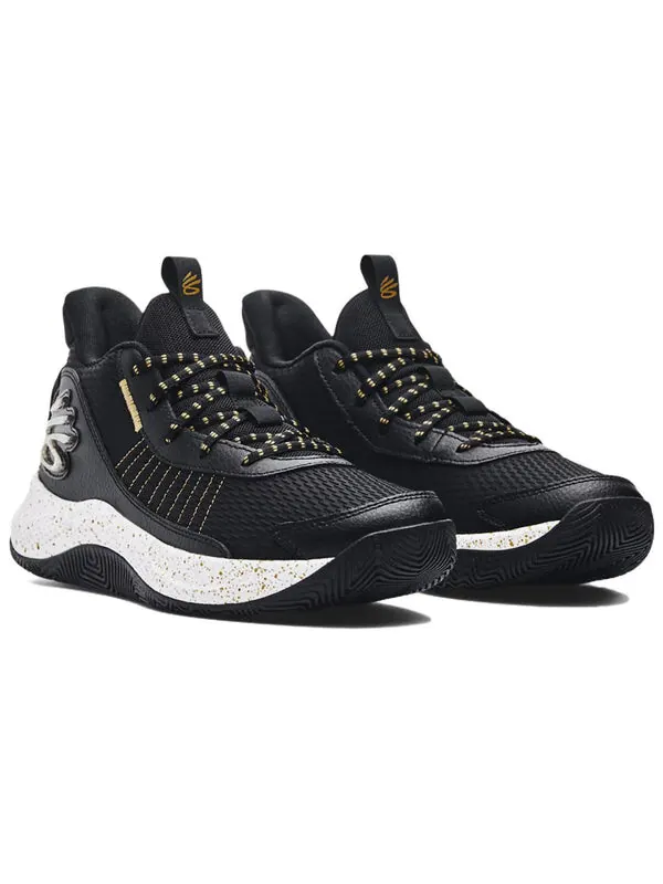 Кроссовки curry 3z7 'black metallic gold' Under Armour — изображение 3 из 4, черный/золотистый