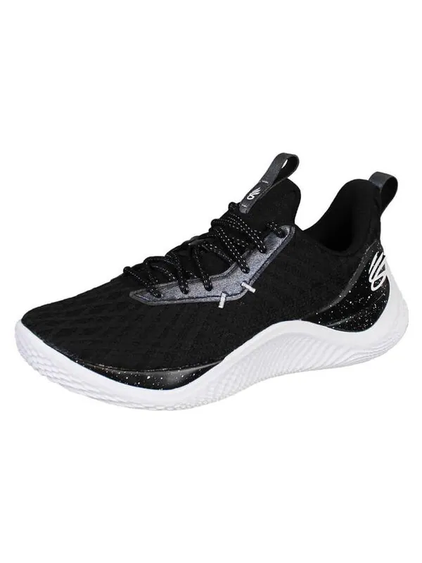 Кроссовки curry flow 10 team basketball shoes 'black white' Under Armour — изображение 3 из 4, черный