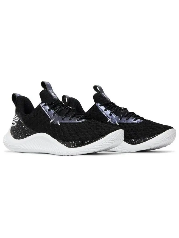 Кроссовки curry flow 10 team basketball shoes 'black white' Under Armour — изображение 4 из 4, черный